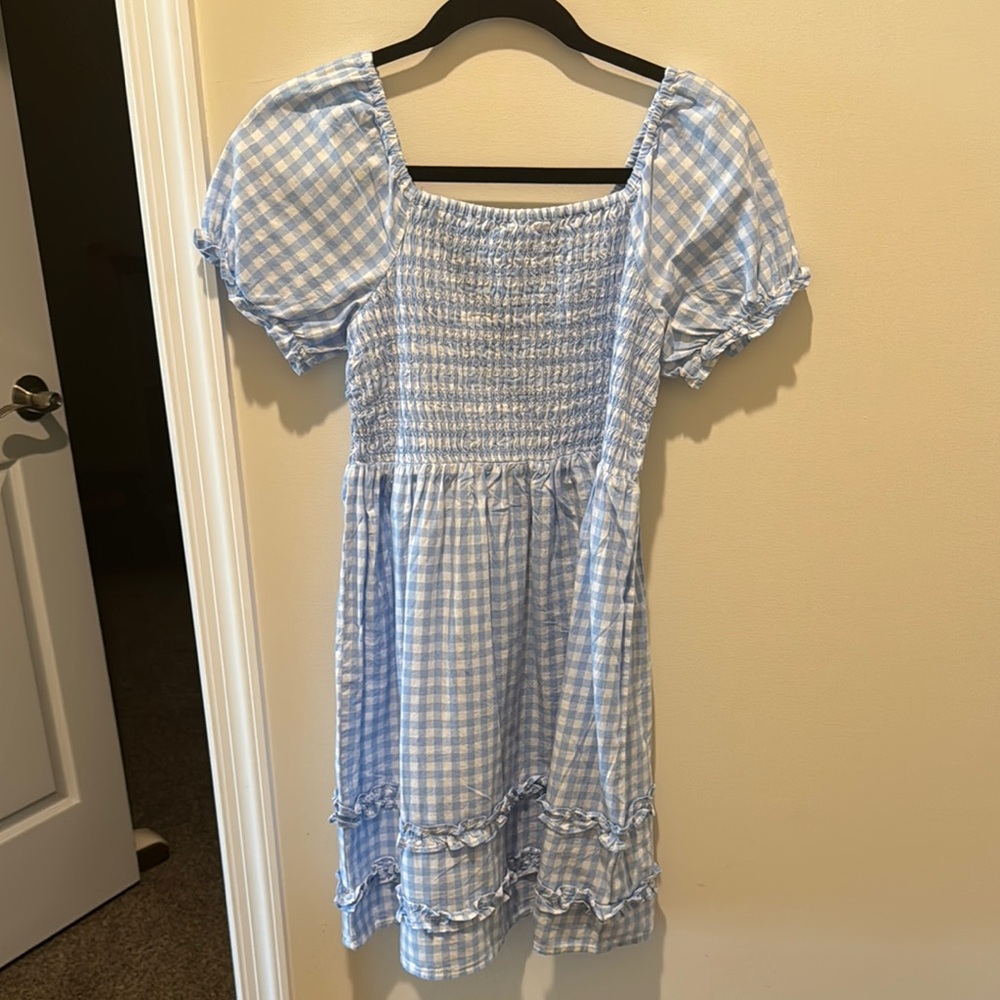 The Children's Place Blue and White Ruffled Tiered Sundress